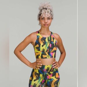 Lululemon Wunder Train Longline Bra - C/D Cup - Size 6 - Undertone Black